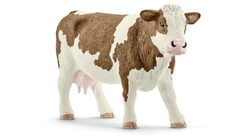 Schleich mucca pezzata rossa - schleich,