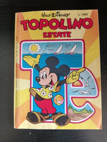 Fumetto topolino estate 1984 - topolino,