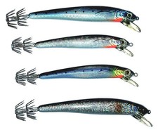 Kit 4 Totanare Pesca Calamari Traina Esche Artificiali Barca EH