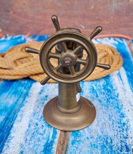 Timoneria Con Bussola E Timone Vintage In Ottone Nautica Vintage