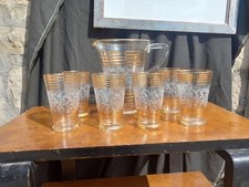 Servizio Bibita Anni 40 Vetro