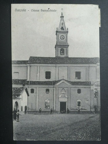 Cartolina narzole chiesa - narzole,