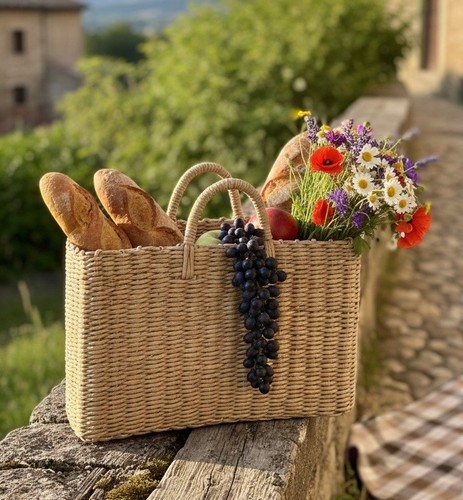 Cestino tote fibra - cestino, rustica