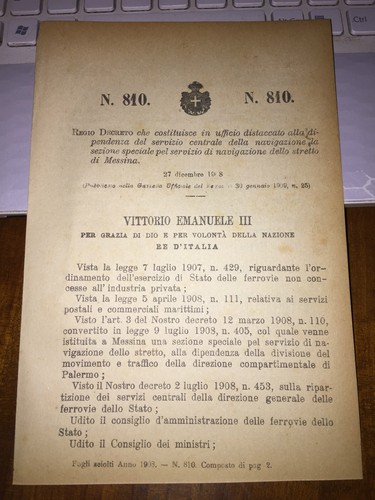 Regio decreto cost ufficio - regio,