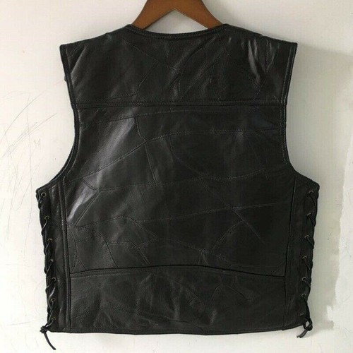 Uomo vera pelle gilet - uomo, top