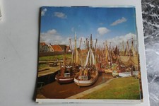 POSTER cm 30 x 30 - pescherecci ancorati nel poro di greetsiel/ostfriesland