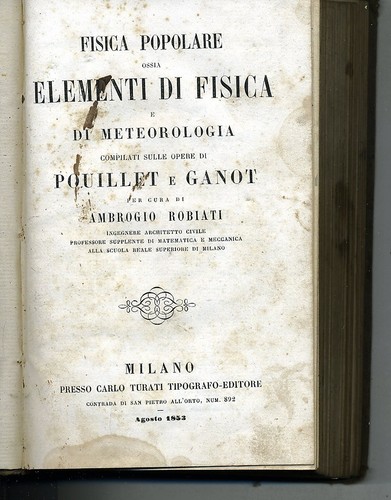 Robiati fisica popolare - popolare, ossia