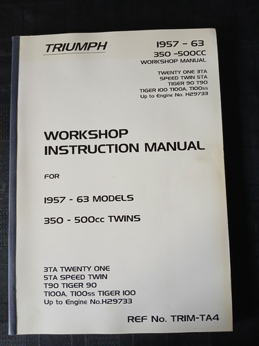 Manuale officina triumph - officina,
