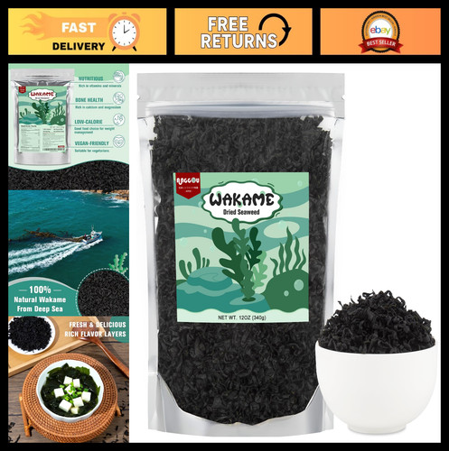 Alga wakame essiccata naturale - essiccata,