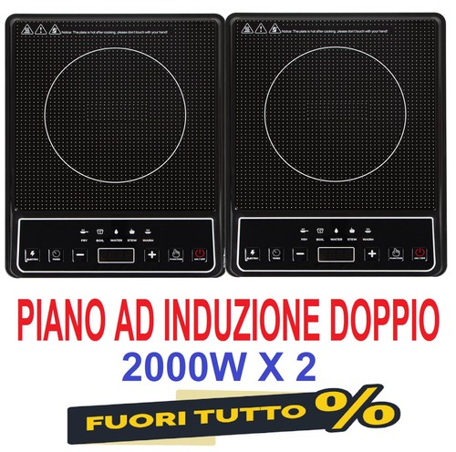 Piano induzione doppio - piano, ad