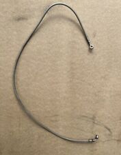 Tubo Freno In treccia Color Grigio Lunghezza 120 Cm Doppio Occhiello/raccordo