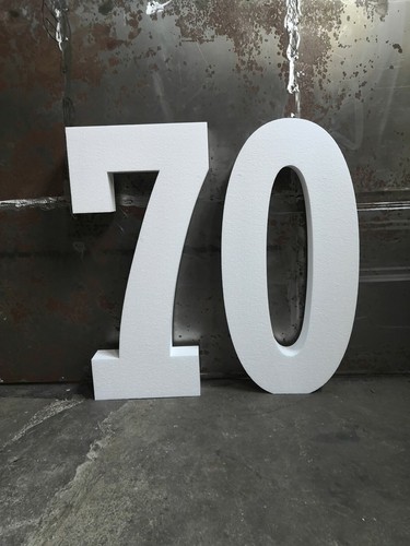 Numero polistirolo 70x10 2 - polistirolo:,