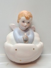 Antica Statuina Angelo Orante - Ceramica Ronzan Torino Originale Anni '40'-50