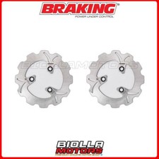 KIT DISCHI FRENO BRAKING YAMAHA AEROX 50 2004 -  ANTERIORE + POSTERIORE [WAVE FI