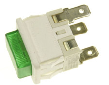 Interruttore Spia Verde per frigorifero 481927618261 Whirlpool Bauknecht 