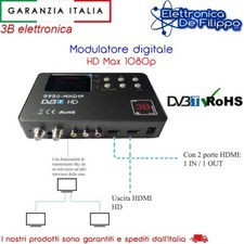 MODULATORE DIGITALE TERRESTRE HDMI DVB-T DVD DVR HD RCA AUDIO VIDEO 