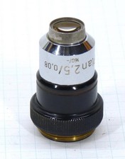 Carl Zeiss West obiettivo per microscopio PLAN 2,5/0,08 * obiettivo panoramico RMS