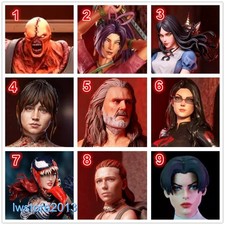 Testa di ragazza 1/6 1/12 1/18 1/10 per corpo figura maschio femmina 12" 7" 6" 3,75" LW0176