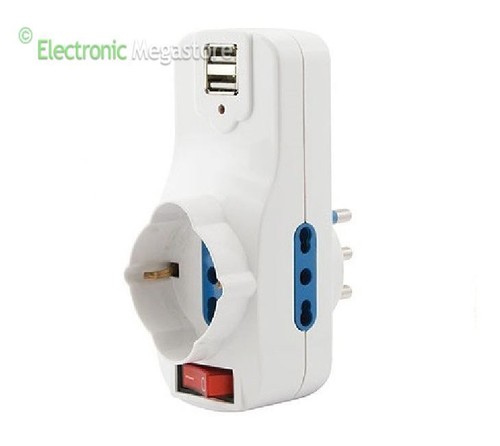 Multipresa elettrica con - elettrica,