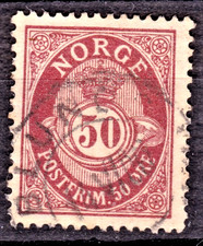 FRANCOBOLLO 1894-1907 NORVEGE