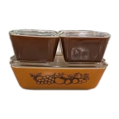 Set frigorifero pyrex vecchio - set,