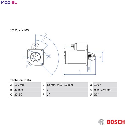Starter 986 017 - starter, 0