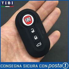 GUSCIO CHIAVE COVER NERA SILICONE FIAT 500 500L GRANDE PUNTO EVO PANDA BRAVO ⭐⭐⭐