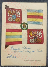 Cartolina Bandiera Guardia Svizzera Pontificia - Timbrata 1957