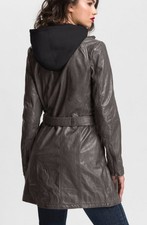 NUOVO CAPPOTTO PELLE BIKER