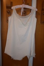 Camicia da notte cotone e pizzo Cotton Nightgown Chemise de nuit B10 (9) ^