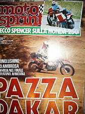 Moto Sprint N.4  '85:Honda Nighthawk, Garelli Basic 50,Bimota HB3   FF08