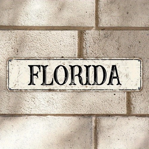 Vintage florida metal sign - florida,