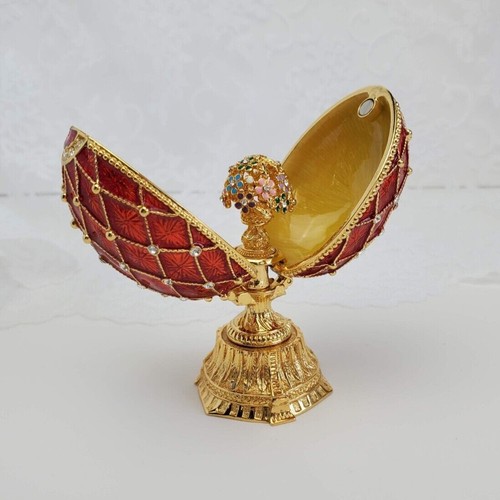 Akm smalto rosso faberge like - smalto, faberge-like