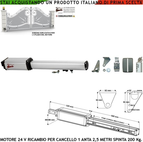 Motore vcc cancello - 24,