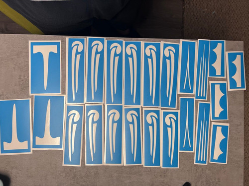 Stencils ridipingi tua - ridipingi, la