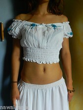 TOP bianco danza del ventre