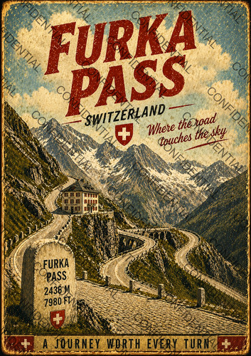 Furka pass svizzera - svizzera,