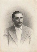 B1 - Foto Photo Fotografia Anni 40 - Uomo Giacca e cravatta 1° Piano