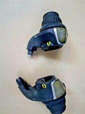 COPPIA COMANDI CAMBIO BICI MTB SHIMANO REVO SHIFT 3V SX RS30 + 7V POST.