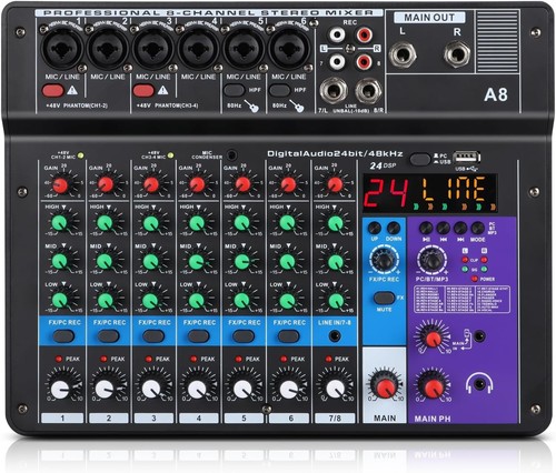 Xtuga audio mixer k usb - audio, 8