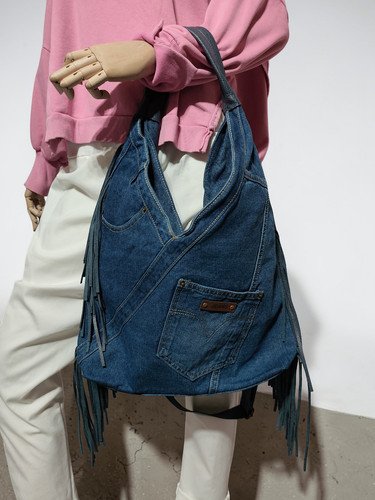 Borsa jeans elegante dal - , look
