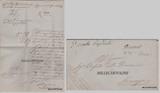 BUSCEMI per Siracusa- LETTERA PREFILATELICA 1869 CON COLLETTORIA