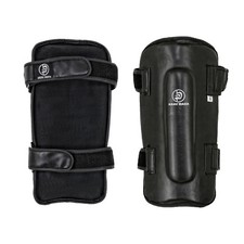 Krav Maga Deluxe parastinchi in pelle nera protezioni arti marziali protezione gambe