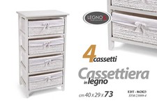 Cassettiera cassetti vimini - 4,