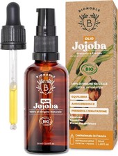 Olio di Jojoba Biologico 50ml - 100% Puro, Naturale e Pressato a Freddo - Viso,