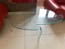 Tavolino di Cristallo Riflessi Modello Onda