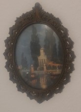Cornici Ovali Ottone Anni 50