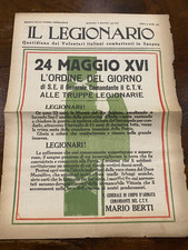 IL LEGIONARIO GUERRA DI SPAGNA 2 MAGGIO 1938