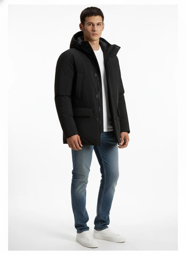Woolrich men nero parka size - woolrich, men's