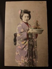 Donna Giapponese - Ethnic - Geisha con Kimono. Social History.